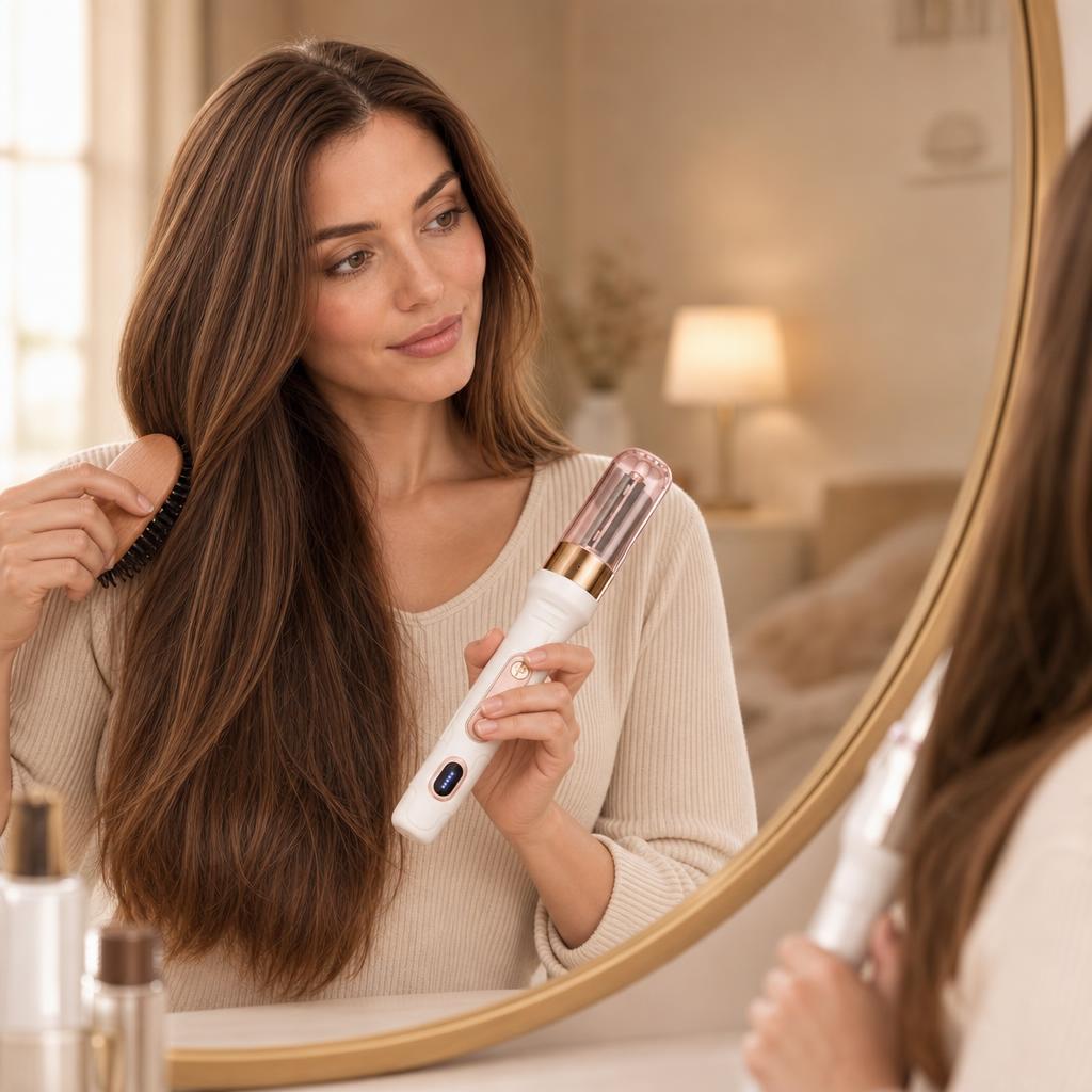Dry, detangled hair